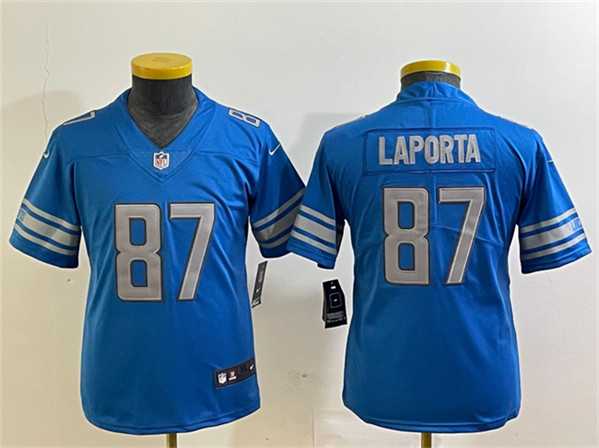 Women's Detroit Lions #87 Sam LaPorta Blue Vapor Limited Stitched Football Jersey(Run Smaller),We sell and wholesale Women's Detroit Lions #87 Sam LaPorta Blue Vapor Limited Stitched Football Jersey(Run Smaller) on line form chian!